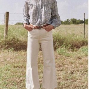 The GREAT Prarie Floral Button Down Blouse.